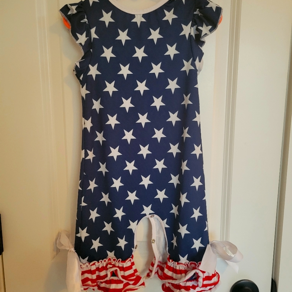 Toddler fourth of July romper